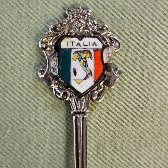 Set of 3 Vintage Souvenir & Dessert Spoons - Oregon Coast,‎ Italy and Plain - Picture 6 of 9